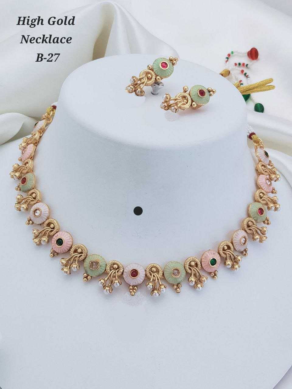 Ynf Brass Womens Jewellery Wholesale Choker Necklaces Necklaces Set Antique Necklaces Set Manufacturer - Jewellery Export