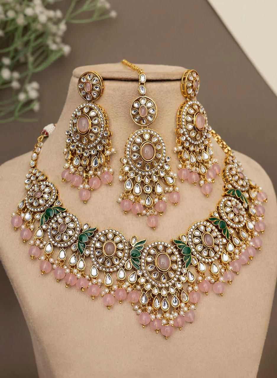 Ynf Brass Womens Jewellery Wholesale Designer Crystal Necklaces Necklaces Set Fashion Necklace Manufacturer - Jewellery Export