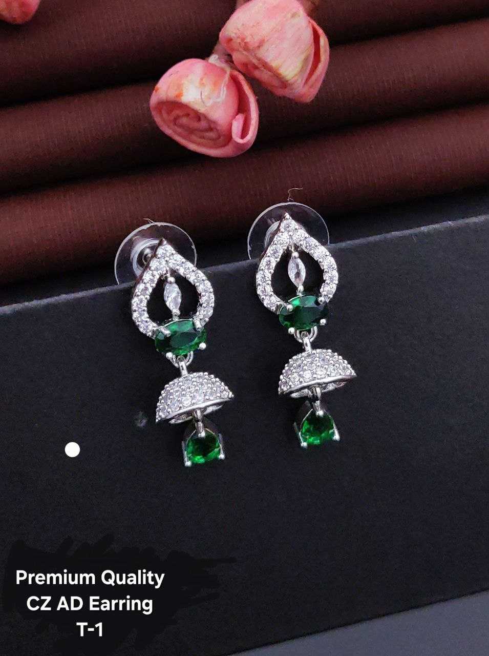 Ynf Brass KESH111 Womens Jewellery Wholesale Fancy Earrings Jarman Silver Earrings Manufacturer - Jewellery Export