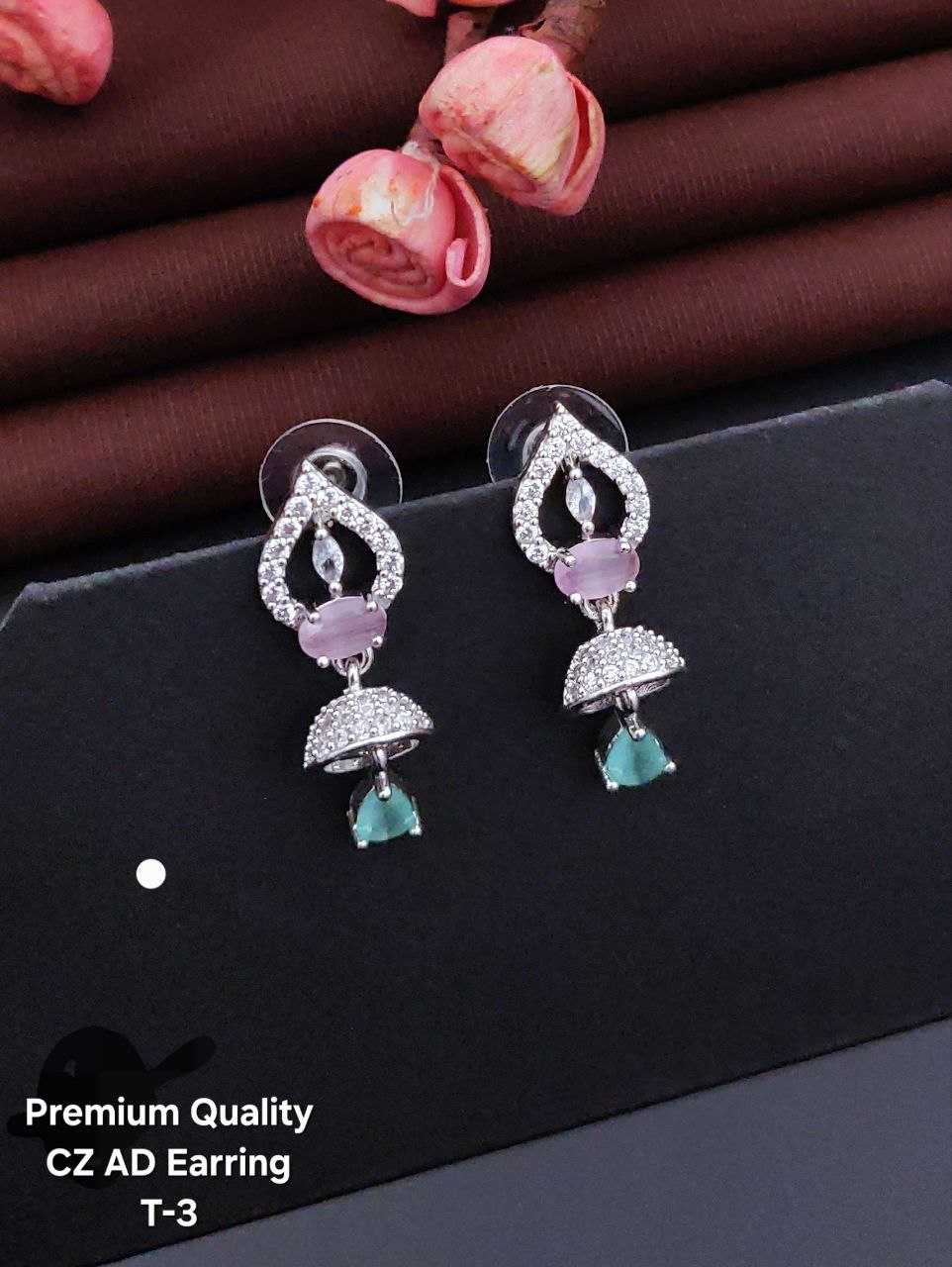 Ynf Brass KESH111 Womens Jewellery Wholesale Fancy Earrings Jarman Silver Earrings Manufacturer - Jewellery Export