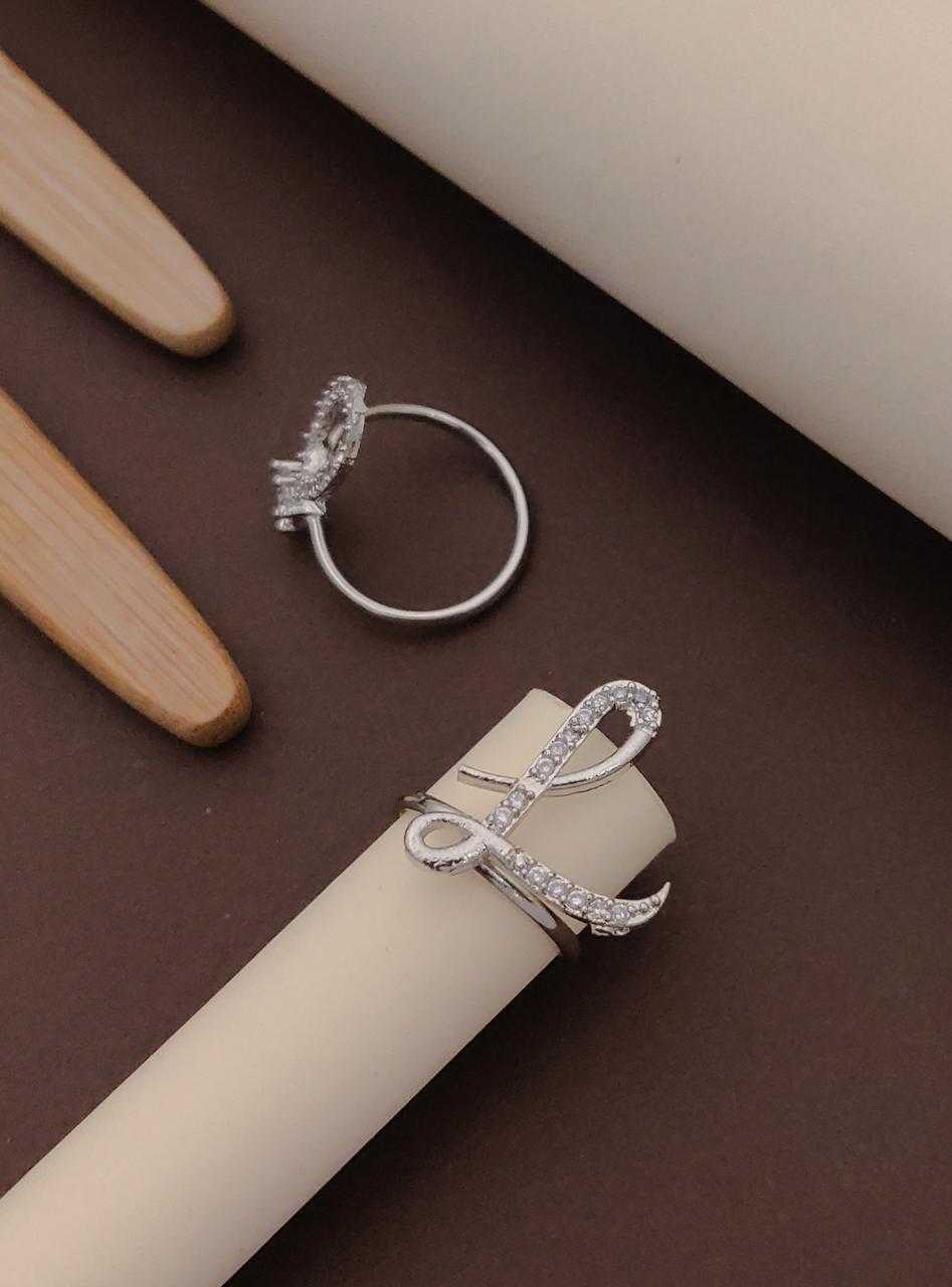 Ynf Brass KESH191 1 Womens Jewellery Wholesale Oxidized Rings AD Diamond Rings Manufacturer - Jewellery Export