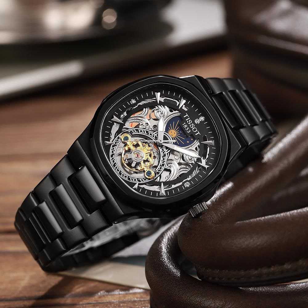 Ynf Brass KESH595 Tissot Sun-Moon Mens Jewellery Wholesale Mens Automatic & Mechanical Watches Manufacturer - Jewellery Export