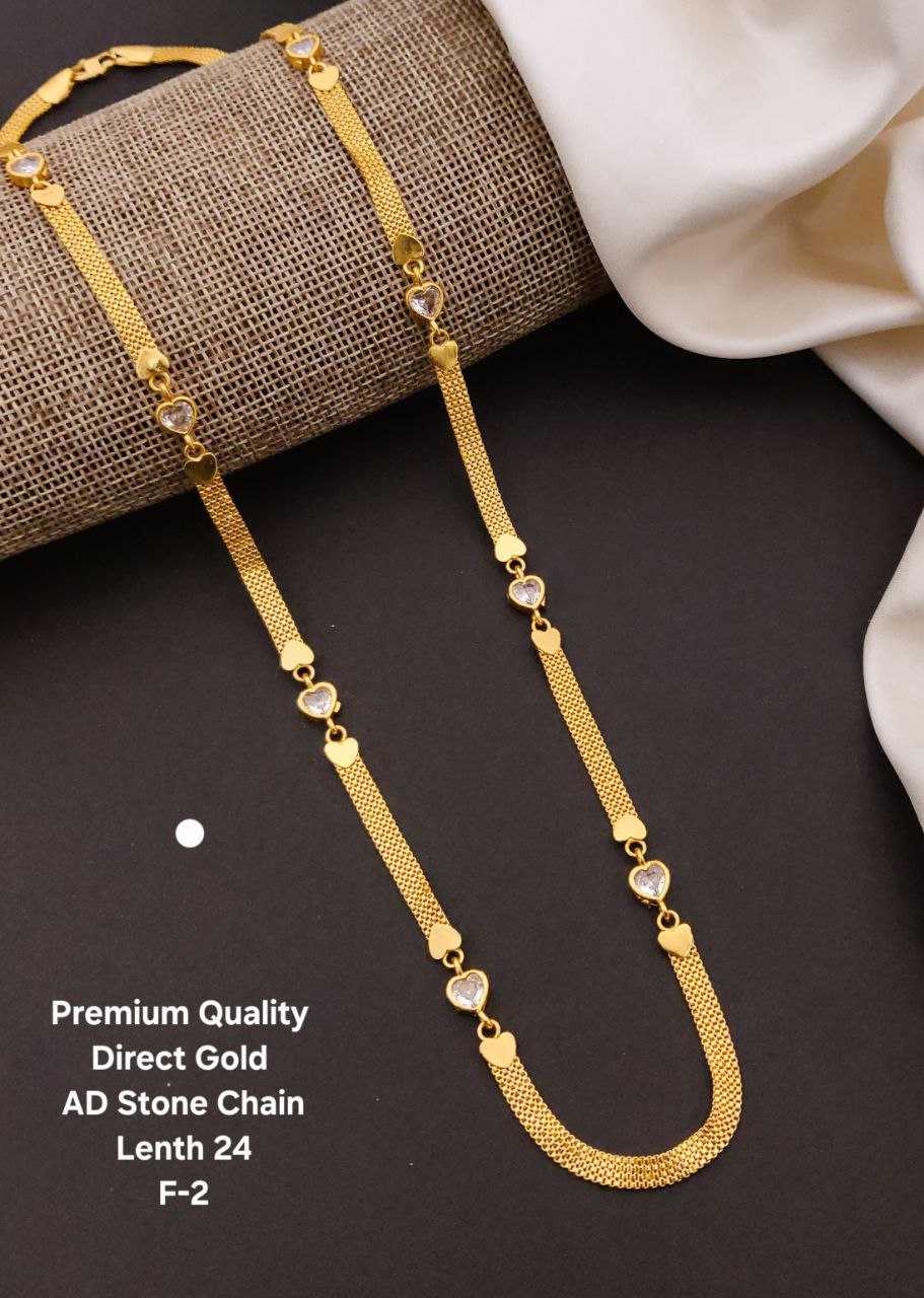 Ynf Gold Plated KESH193 112 Womens Jewellery Festive Collections Wholesale Women Chain Gold Chains Stone Studded Jewelry Manufacturer - Jewellery Export
