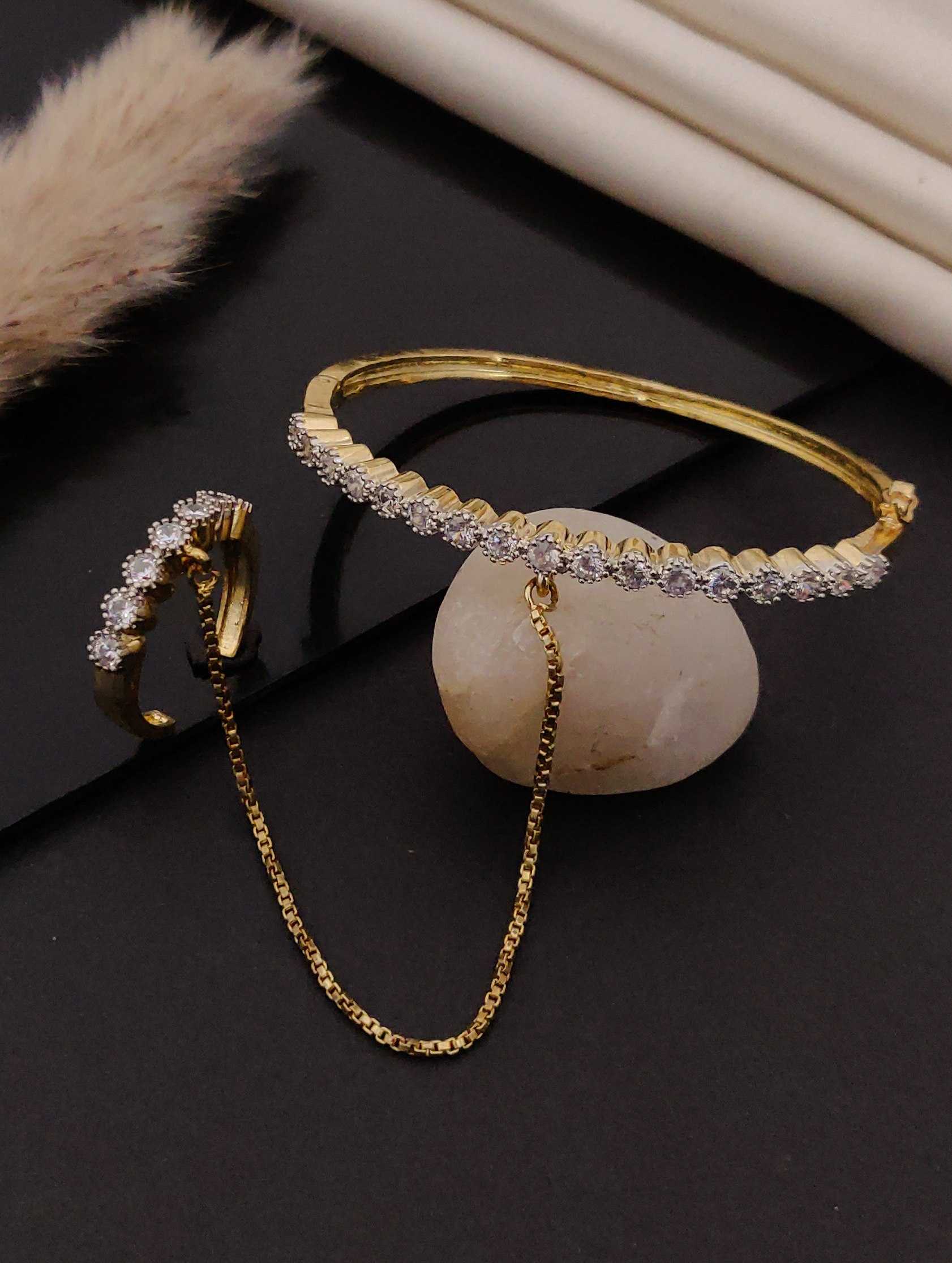 Ynf Alloy KESH191 134 Womens Jewellery Festive Collections Wholesale Diamond Bracelets Antique Bracelet Party Wear Jewelry Manufacturer - Jewellery Export