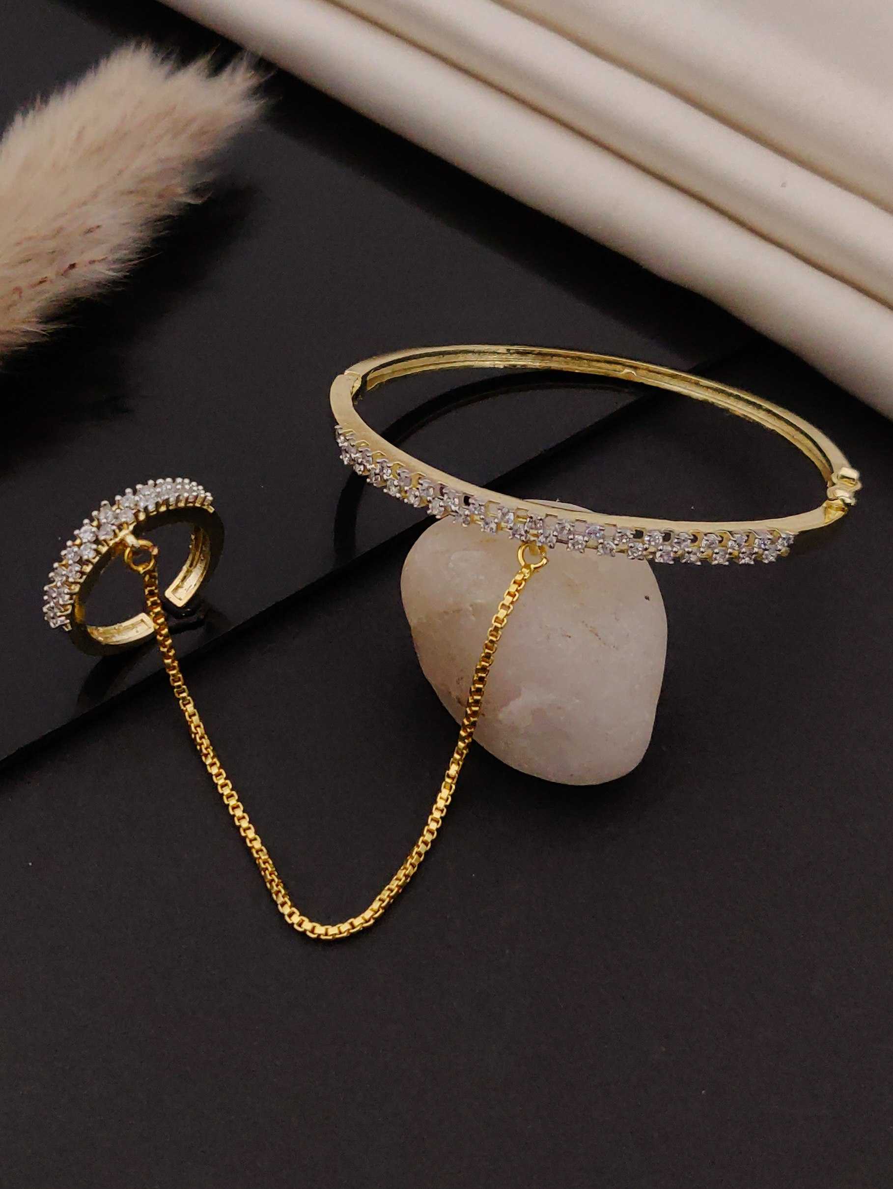 Ynf Alloy KESH191 134 Womens Jewellery Festive Collections Wholesale Diamond Bracelets Antique Bracelet Party Wear Jewelry Manufacturer - Jewellery Export