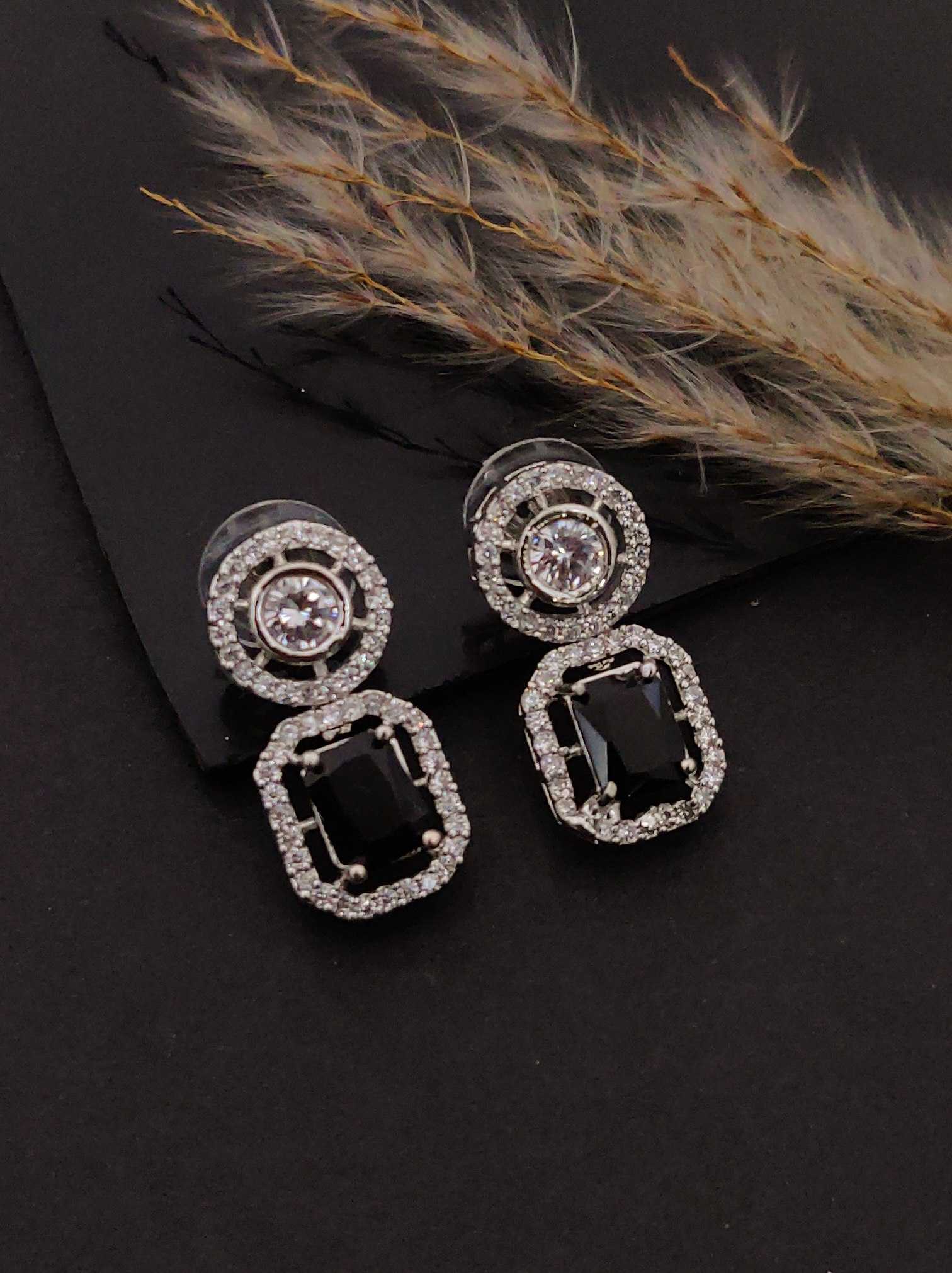 Ynf Alloy KESH191 135 Womens Jewellery Festive Collections Wholesale Fancy Earrings AD Diamond Earring Party Wear Jewelry Manufacturer - Jewellery Export