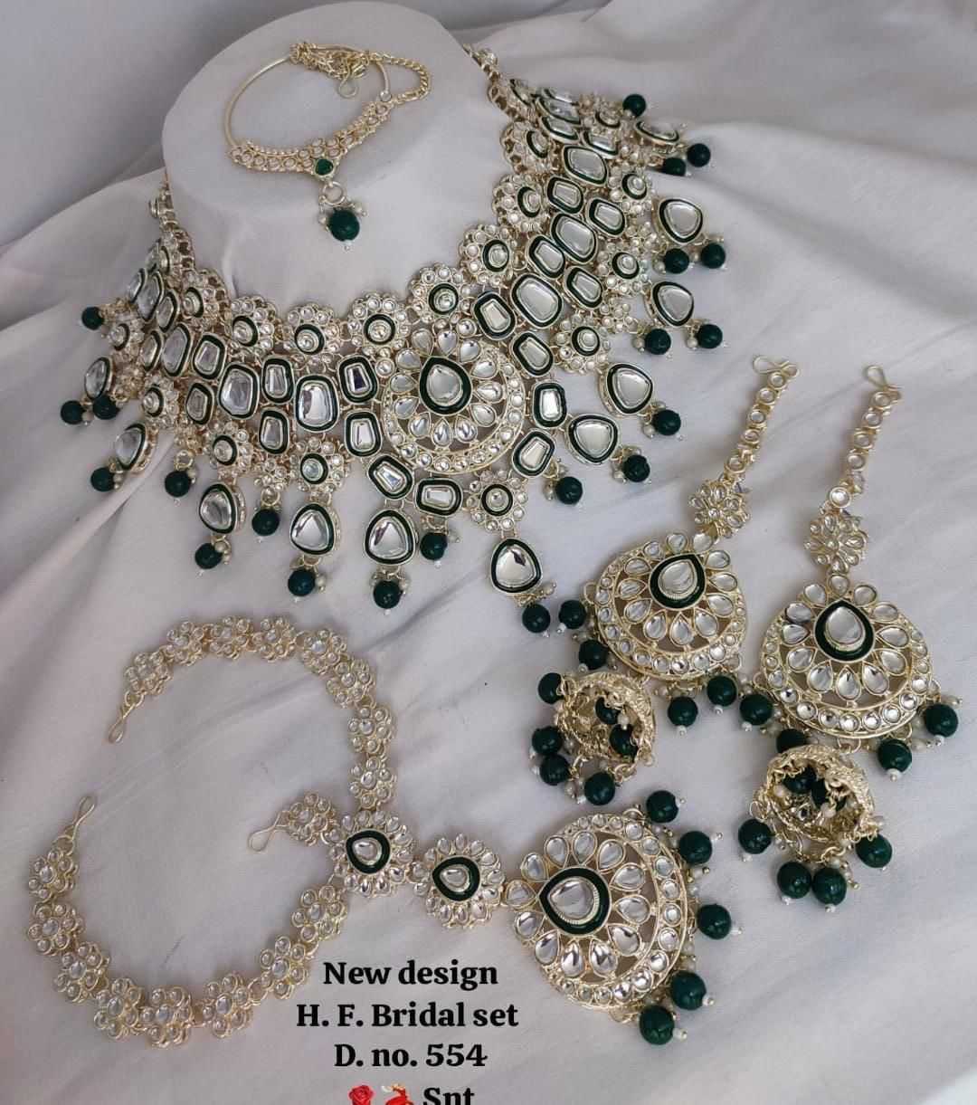 Ynf Fancy KESH494 1 Womens Jewellery Wholesale Necklaces Set Antique Necklaces Set Bridal Jewelry Sets Manufacturer - Jewellery Export