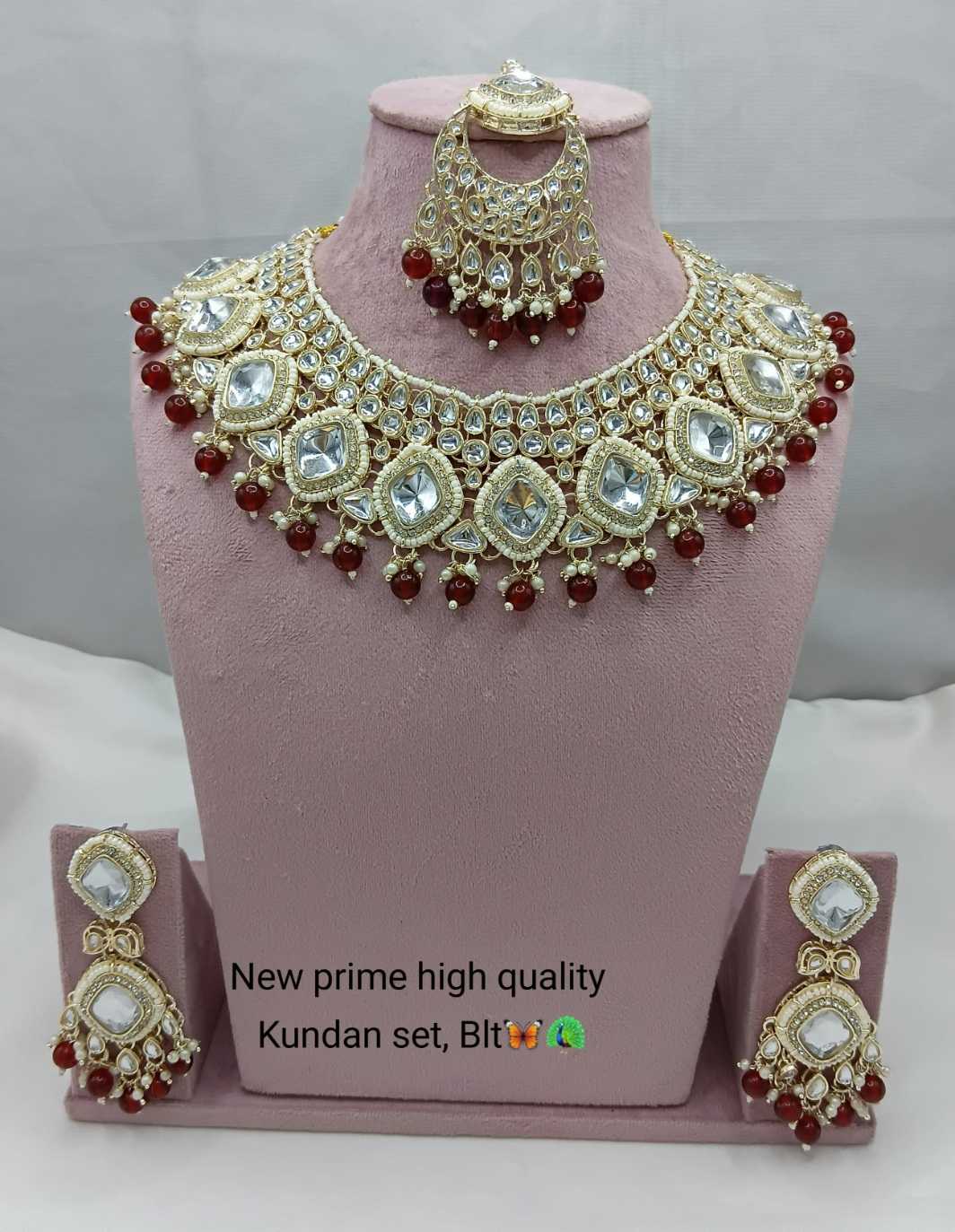 Ynf Fancy KESH494 2 Womens Jewellery Wholesale Kundan Necklace Set Necklaces Set Artificial Necklace Sets Manufacturer - Jewellery Export