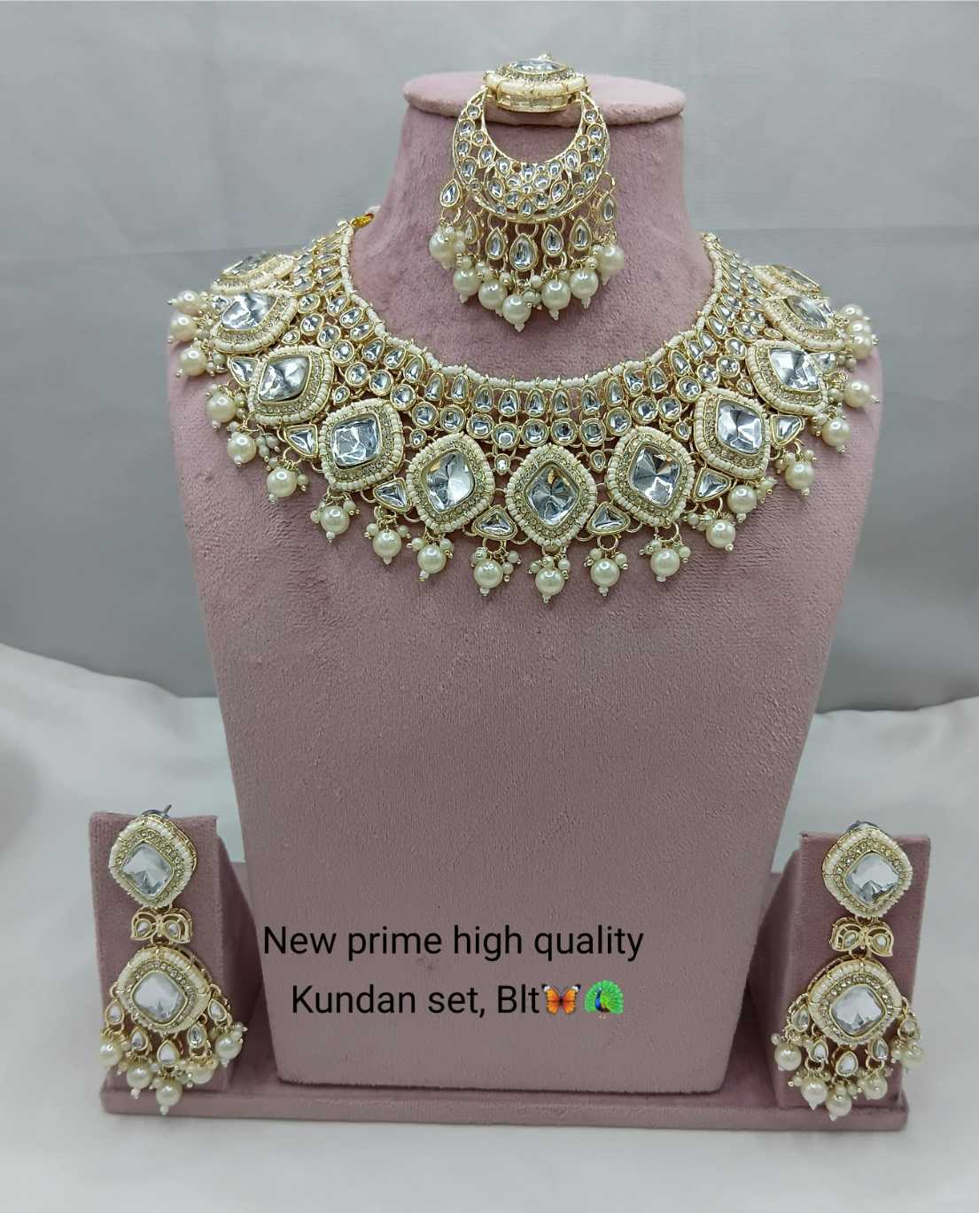 Ynf Fancy KESH494 2 Womens Jewellery Wholesale Kundan Necklace Set Necklaces Set Artificial Necklace Sets Manufacturer - Jewellery Export