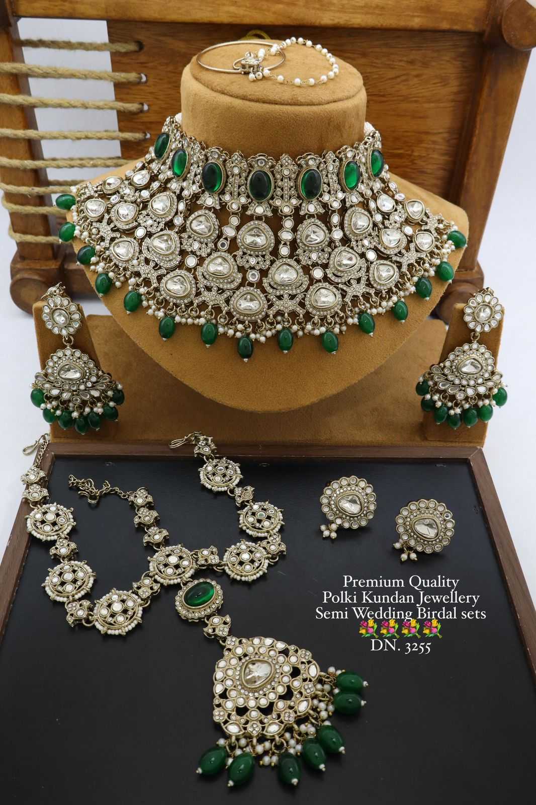 Ynf Brass KESH494 1 Womens Jewellery Wholesale Bridal Jewelry Sets Temple Jewelry Stone Studded Jewelry Manufacturer - Jewellery Export