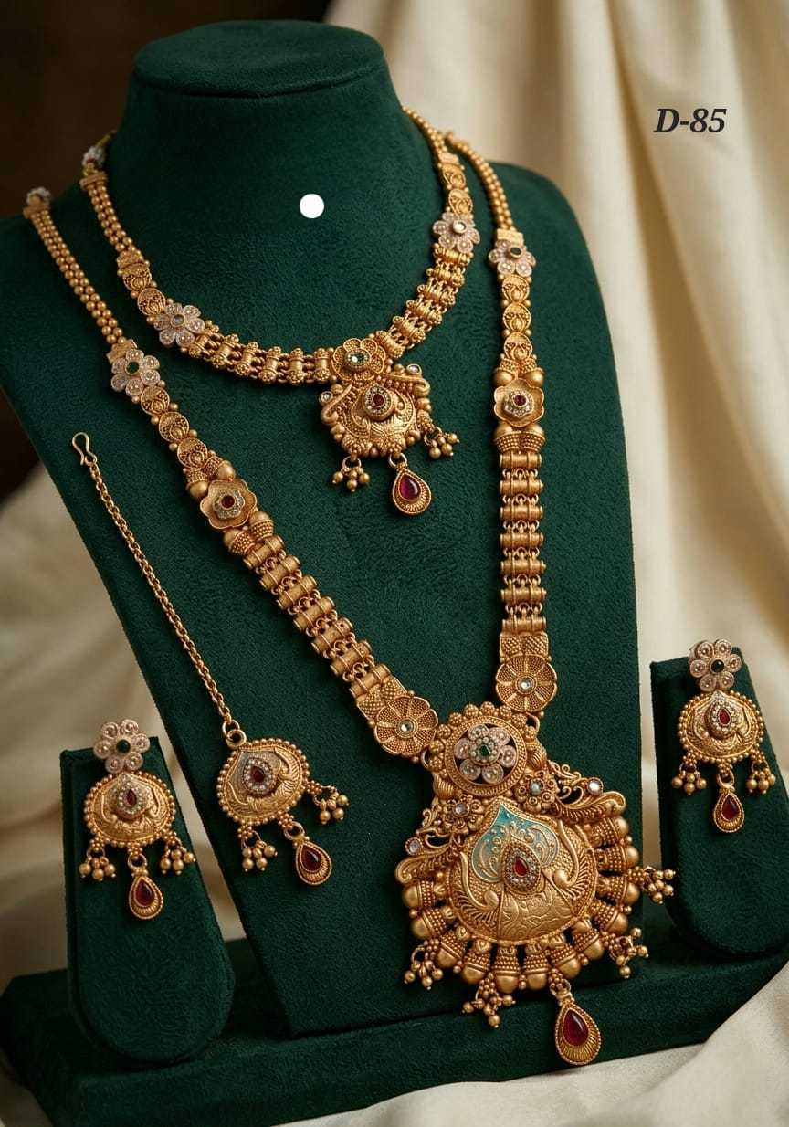 Ynf Alloy KESH193 222 Womens Jewellery Wholesale Fancy Mala Necklaces Kundan Necklace Set Party Wear Jewelry Manufacturer - Jewellery Export