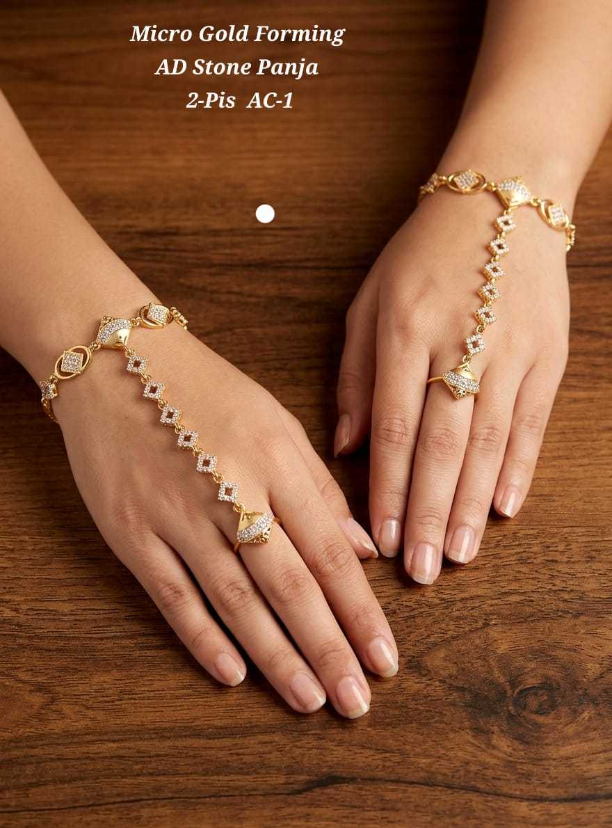 Ynf Alloy KESH193 226 Womens Jewellery Wholesale Gold Plated Jewelry Hand Harness (Haath phool) Party Wear Jewelry Manufacturer - Jewellery Export