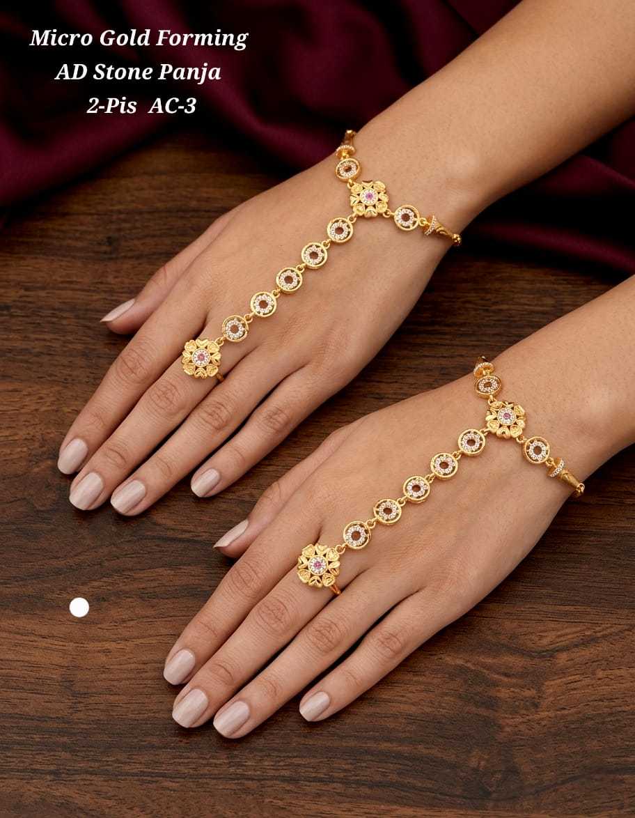 Ynf Alloy KESH193 226 Womens Jewellery Wholesale Gold Plated Jewelry Hand Harness (Haath phool) Party Wear Jewelry Manufacturer - Jewellery Export