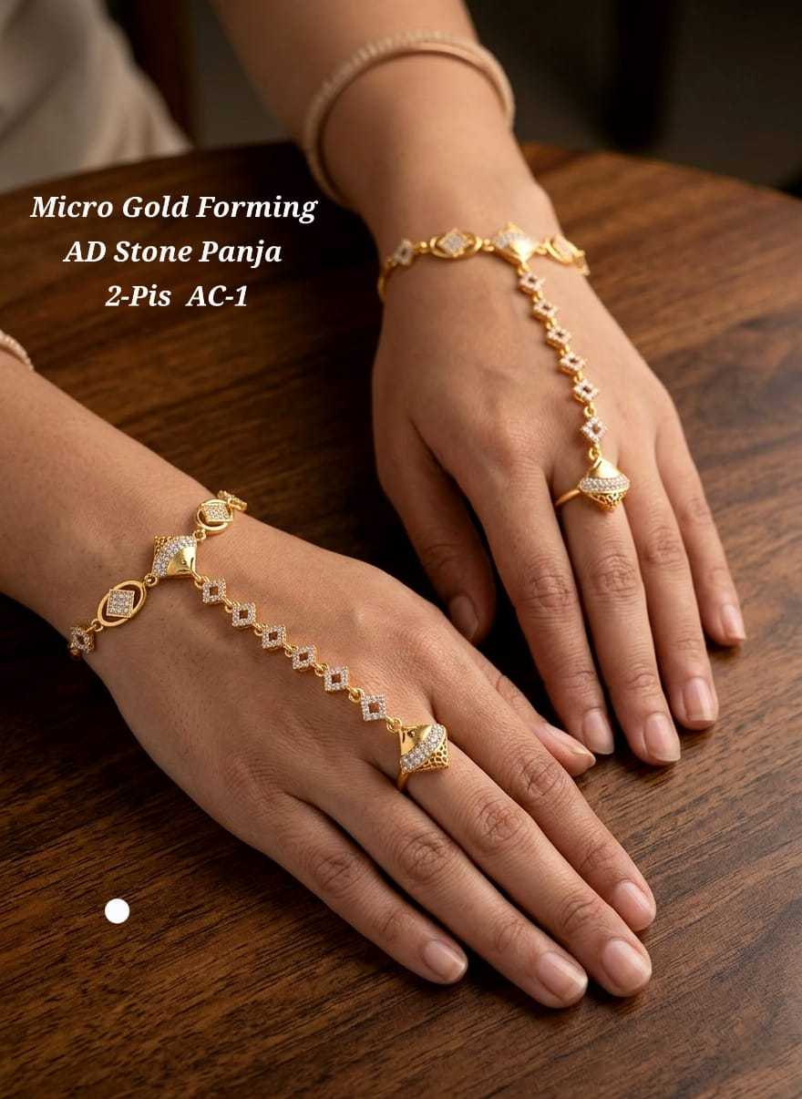 Ynf Alloy KESH193 226 Womens Jewellery Wholesale Gold Plated Jewelry Hand Harness (Haath phool) Party Wear Jewelry Manufacturer - Jewellery Export