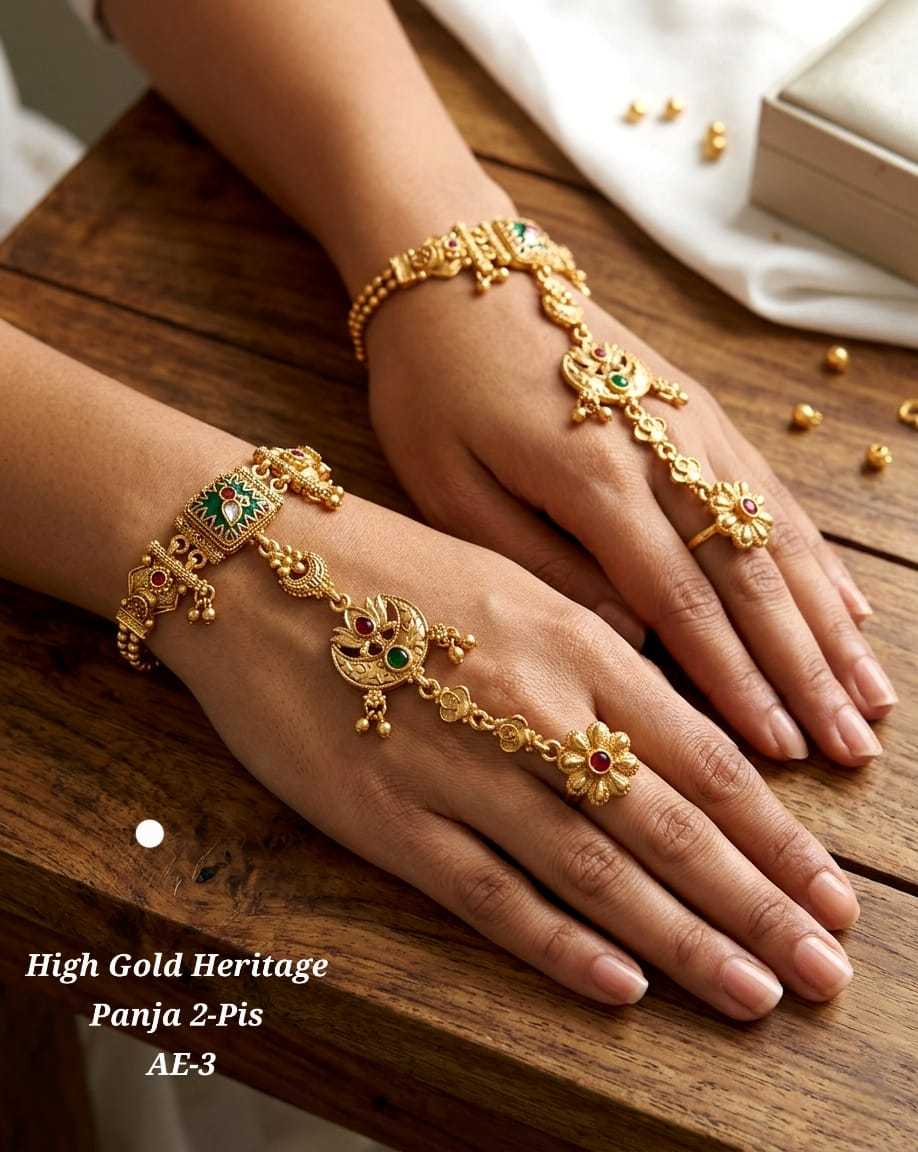 Ynf Alloy KESH193 227 Womens Jewellery Wholesale Gold Plated Jewelry Hand Harness (Haath phool) Party Wear Jewelry Manufacturer - Jewellery Export