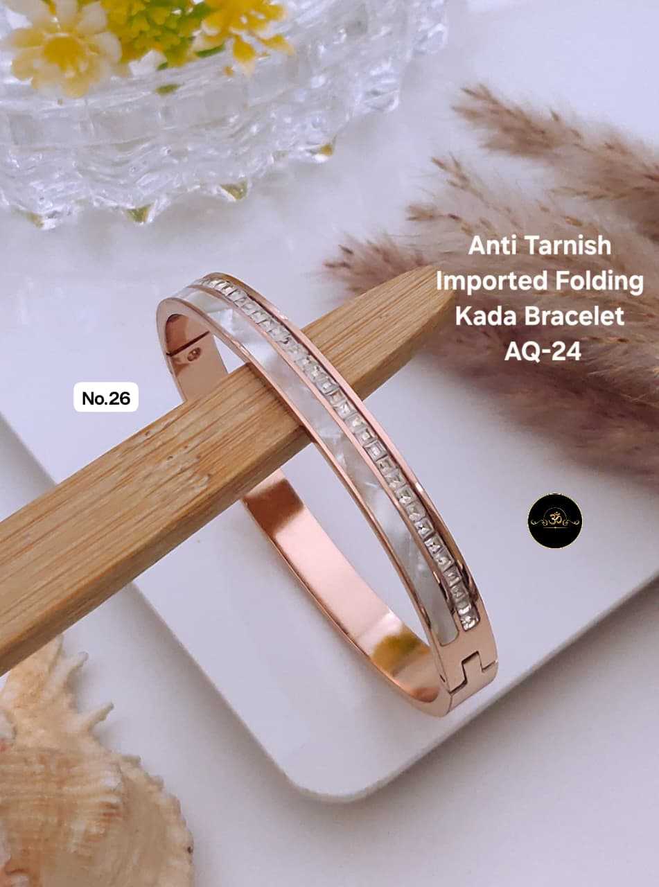 Ynf Brass KESH127 026 Womens Jewellery Wholesale AD Diamond Bracelet Manufacturer - Jewellery Export