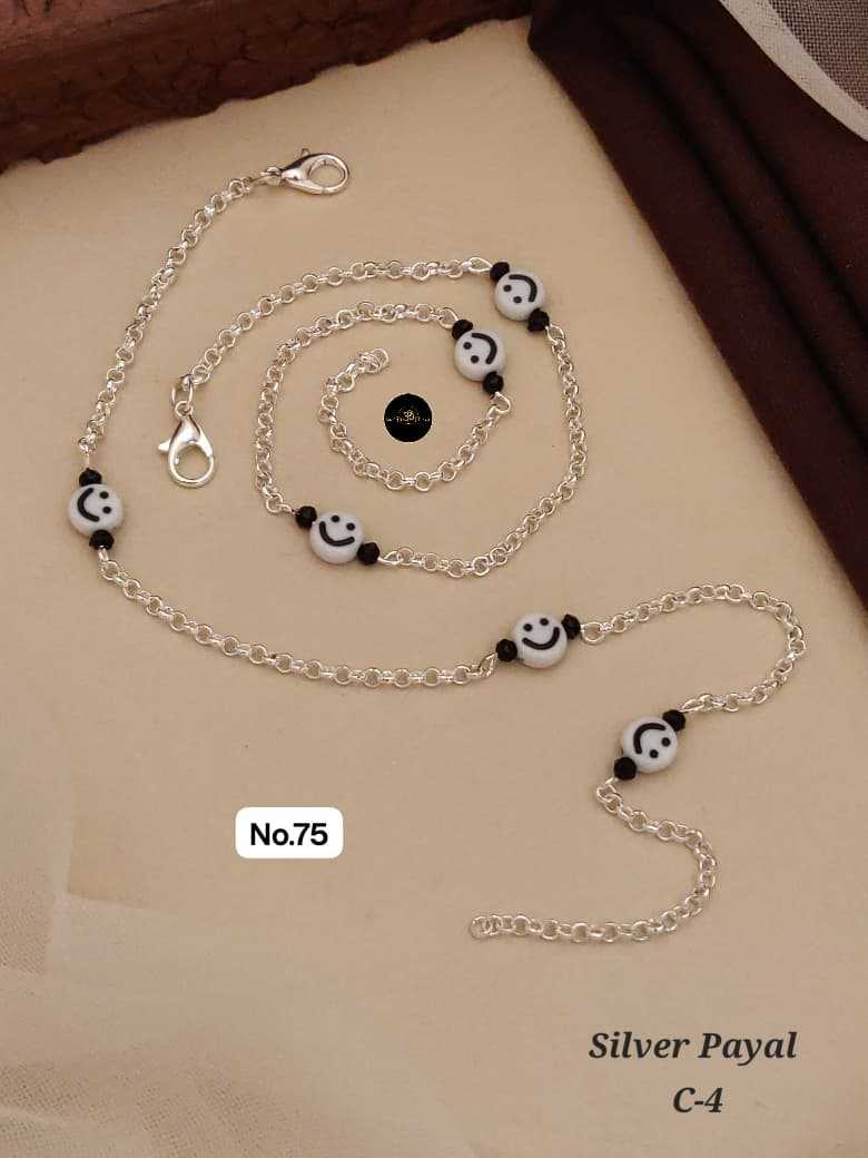 Ynf Brass KESH127 035 Womens Jewellery Wholesale Silver Payal Manufacturer - Jewellery Export