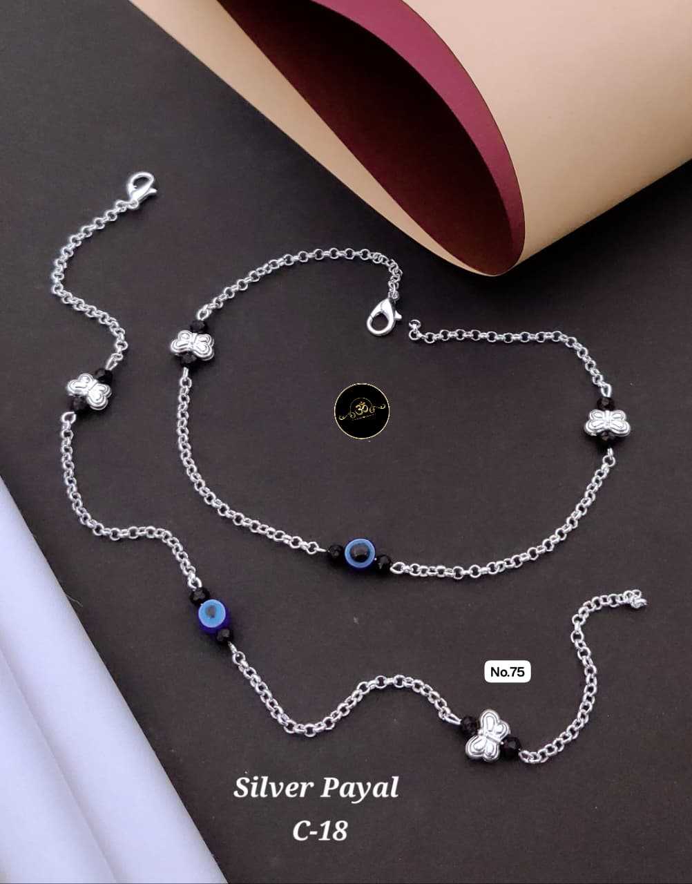Ynf Brass KESH127 035 Womens Jewellery Wholesale Silver Payal Manufacturer - Jewellery Export
