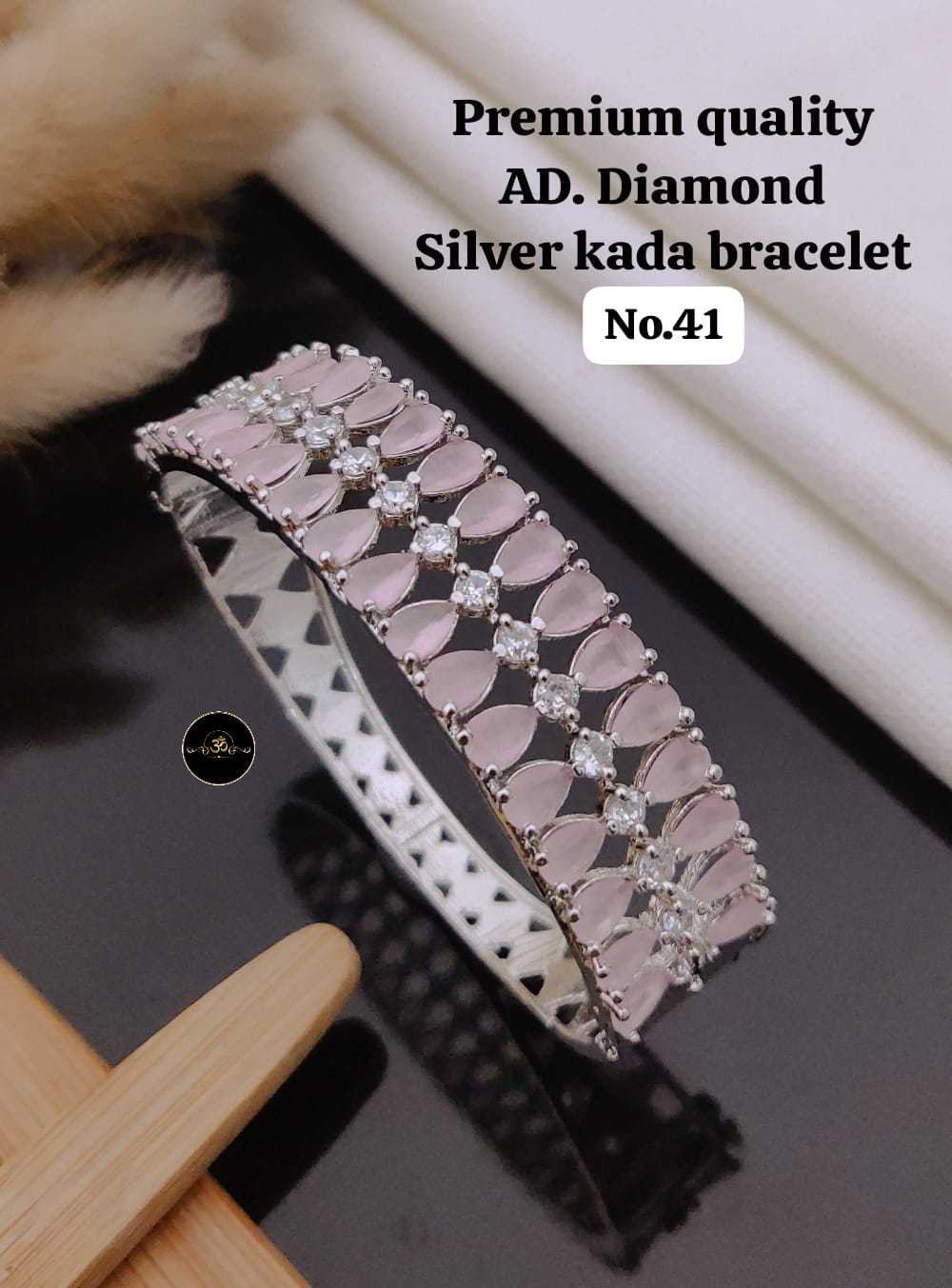 Ynf Brass KESH127 039 Womens Jewellery Wholesale AD Diamond Bracelet Manufacturer - Jewellery Export