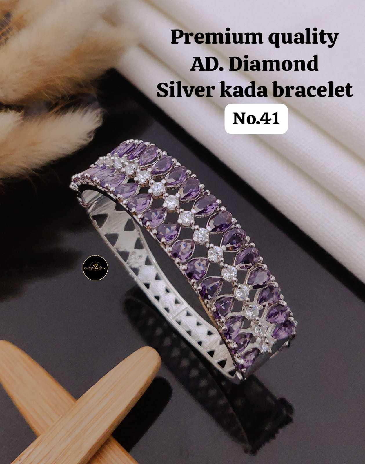 Ynf Brass KESH127 039 Womens Jewellery Wholesale AD Diamond Bracelet Manufacturer - Jewellery Export