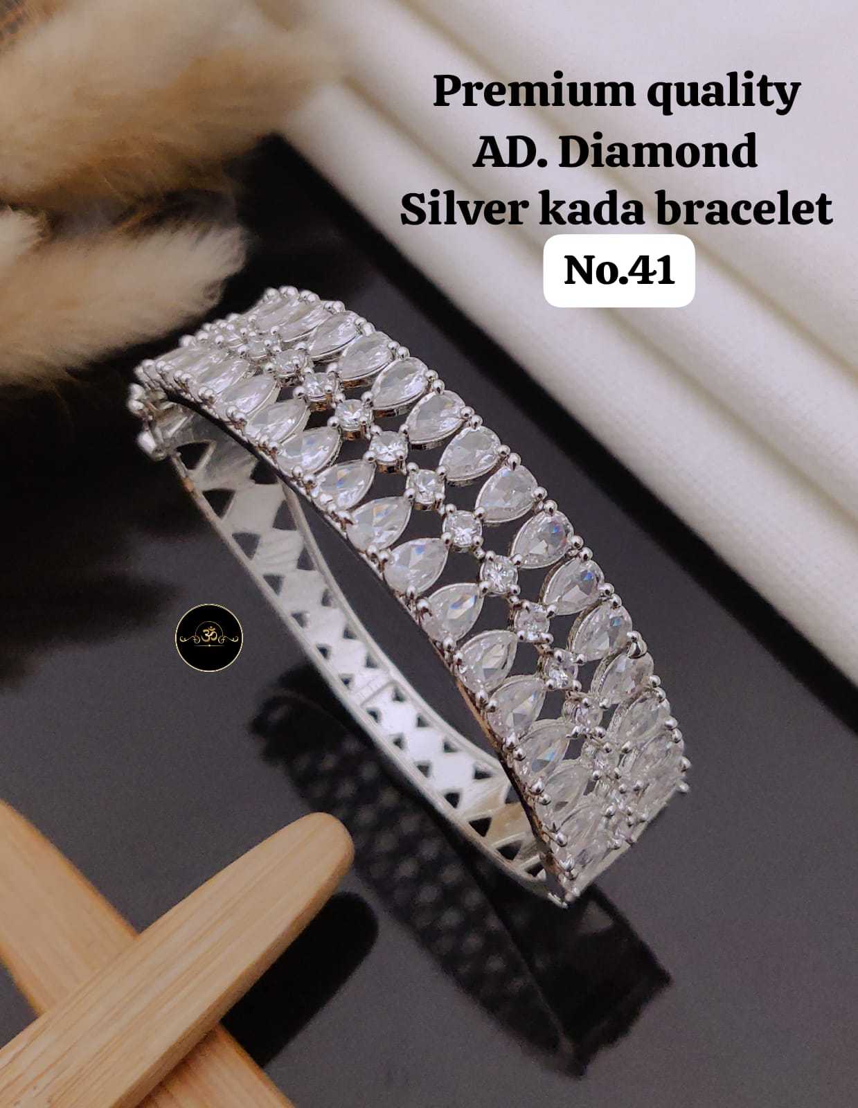Ynf Brass KESH127 039 Womens Jewellery Wholesale AD Diamond Bracelet Manufacturer - Jewellery Export