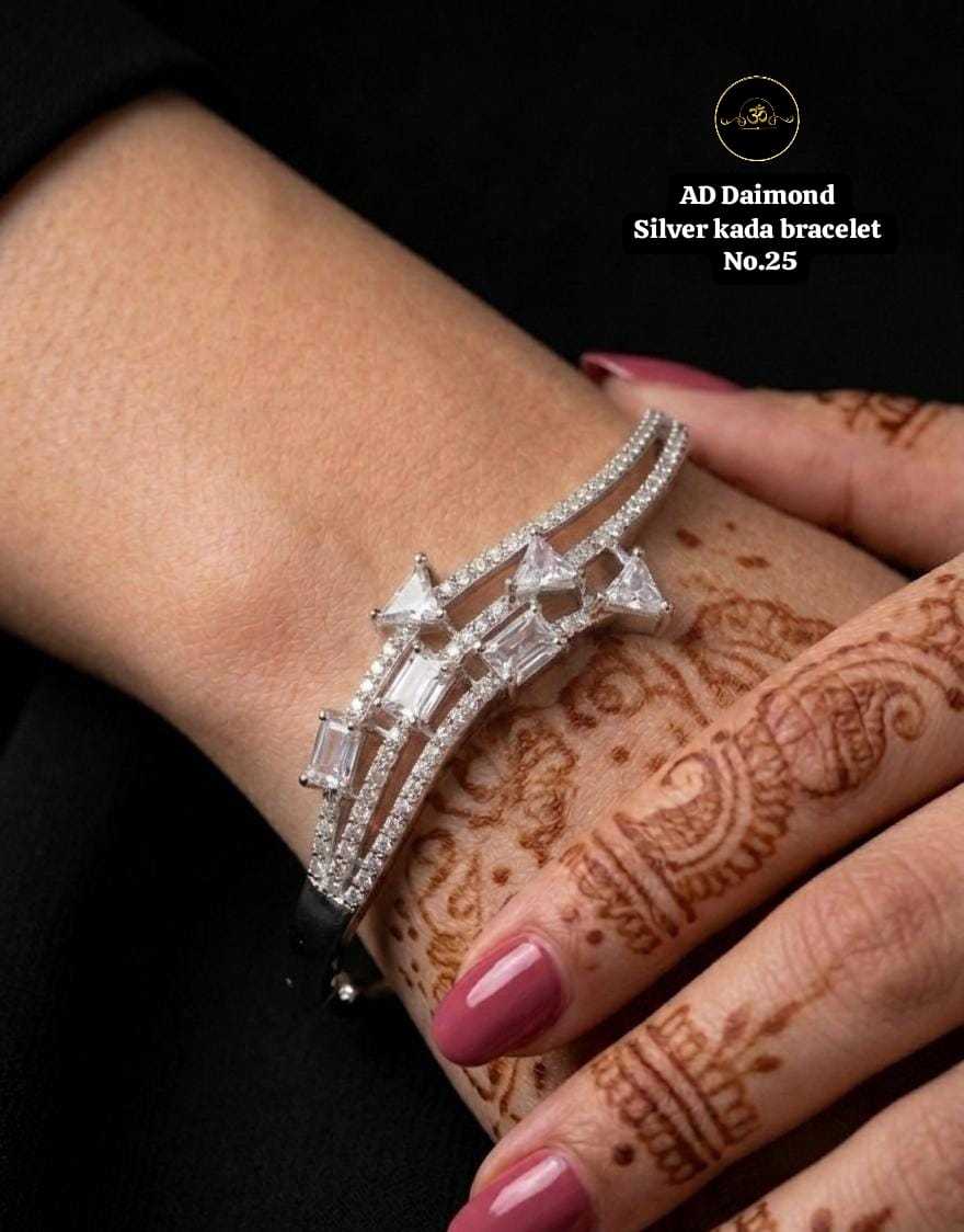 Ynf Brass KESH127 040 Womens Jewellery Wholesale AD Diamond Bracelet Manufacturer - Jewellery Export
