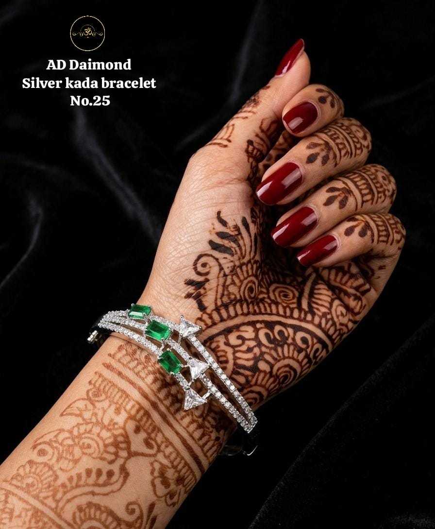 Ynf Brass KESH127 040 Womens Jewellery Wholesale AD Diamond Bracelet Manufacturer - Jewellery Export