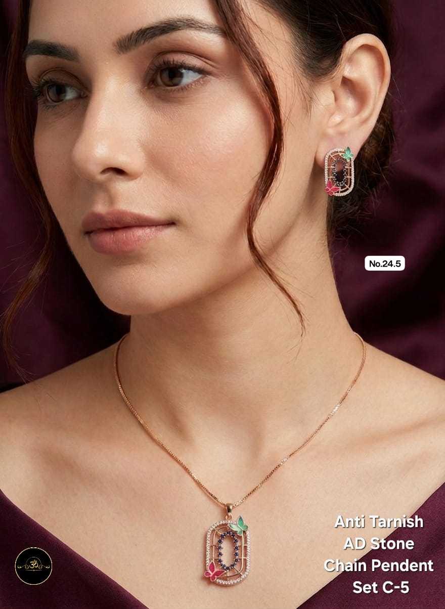 Ynf Brass KESH127 053 Womens Jewellery Wholesale Chain Pendant Set Pendant Sets Manufacturer - Jewellery Export