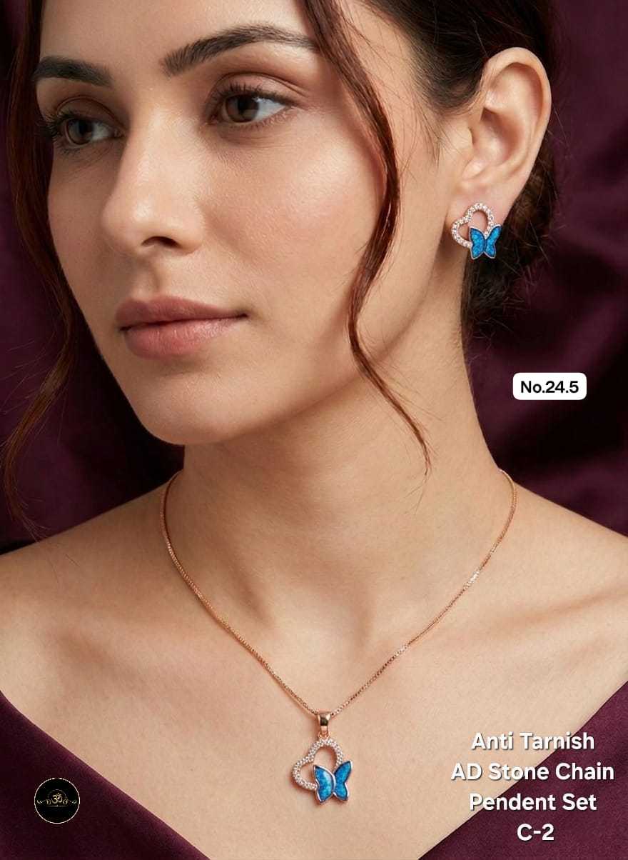 Ynf Brass KESH127 053 Womens Jewellery Wholesale Chain Pendant Set Pendant Sets Manufacturer - Jewellery Export