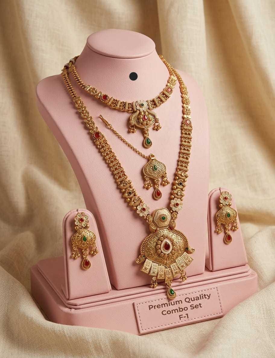 Ynf Brass KESH193 248 Womens Jewellery Wholesale Necklaces Set Bridal Jewelry Sets Party Wear Jewelry Manufacturer - Jewellery Export
