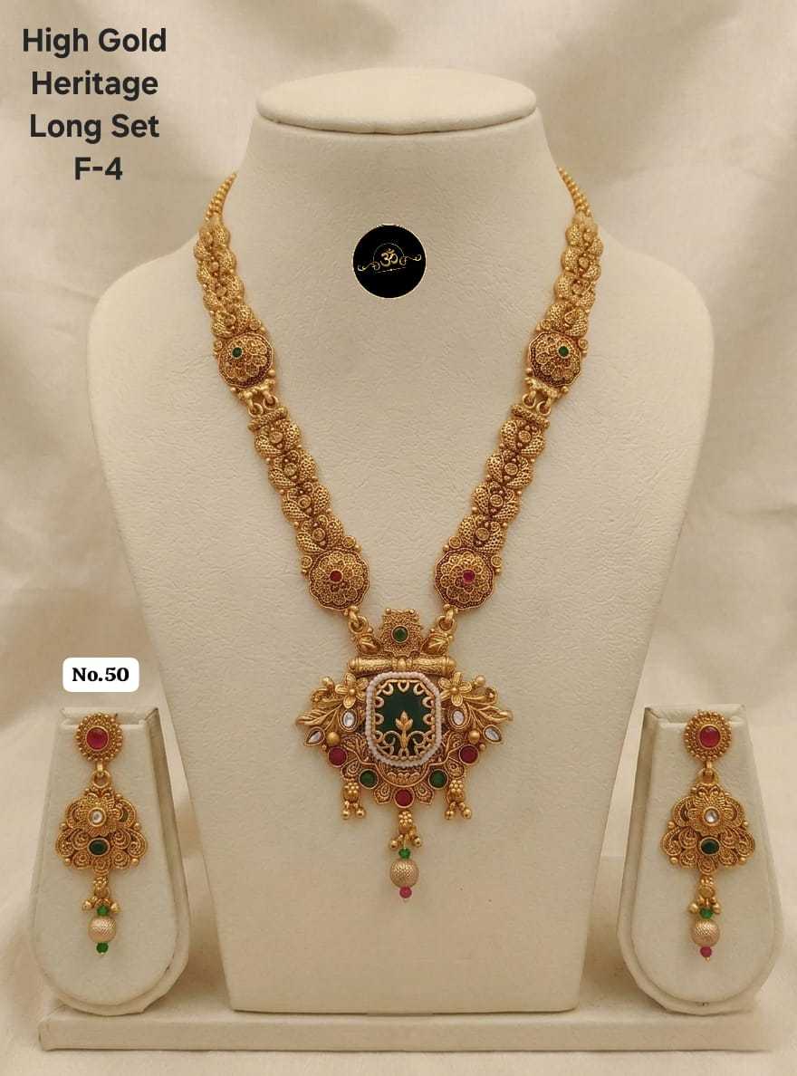 Ynf Brass RIN234 00 2 Womens Jewellery Wholesale Kundan Necklace Set Rajwadi Necklaces Set Manufacturer - Jewellery Export