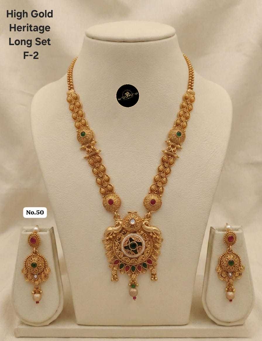 Ynf Brass RIN234 00 2 Womens Jewellery Wholesale Kundan Necklace Set Rajwadi Necklaces Set Manufacturer - Jewellery Export