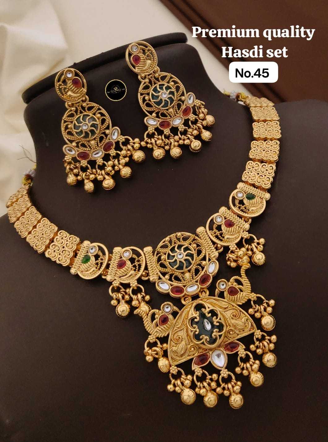 Ynf Brass RIN234 002 Womens Jewellery Wholesale Choker Necklaces Necklaces Set Manufacturer - Jewellery Export