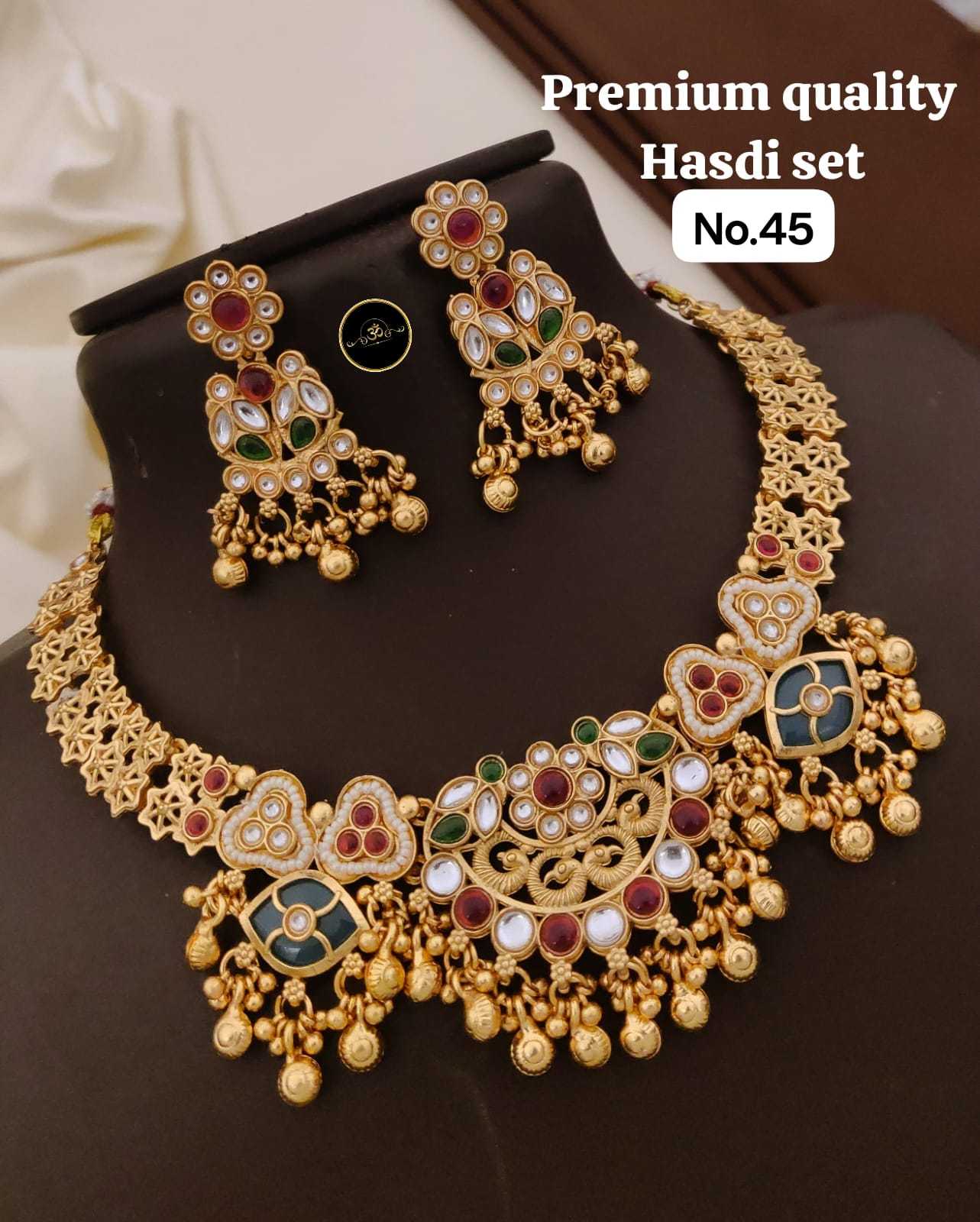 Ynf Brass RIN234 002 Womens Jewellery Wholesale Choker Necklaces Necklaces Set Manufacturer - Jewellery Export