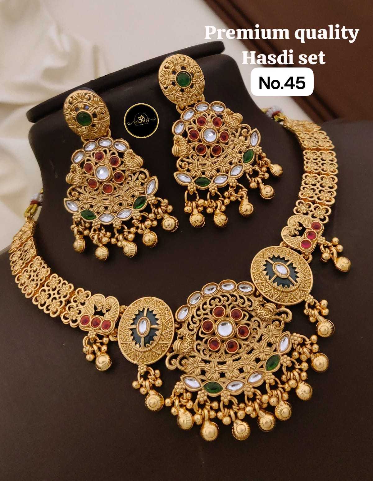 Ynf Brass RIN234 002 Womens Jewellery Wholesale Choker Necklaces Necklaces Set Manufacturer - Jewellery Export