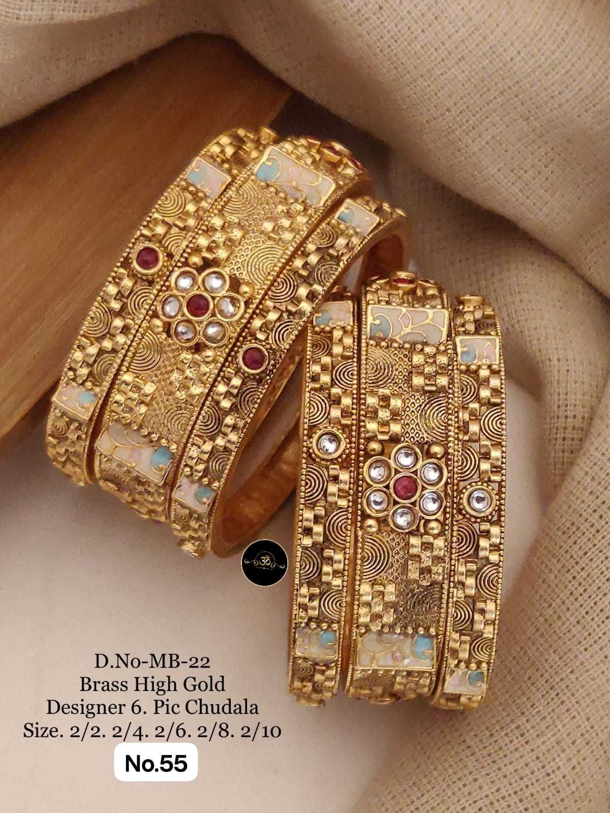 Ynf Brass RIN234 005 Womens Jewellery Wholesale Brass Gold Bangles Manufacturer - Jewellery Export