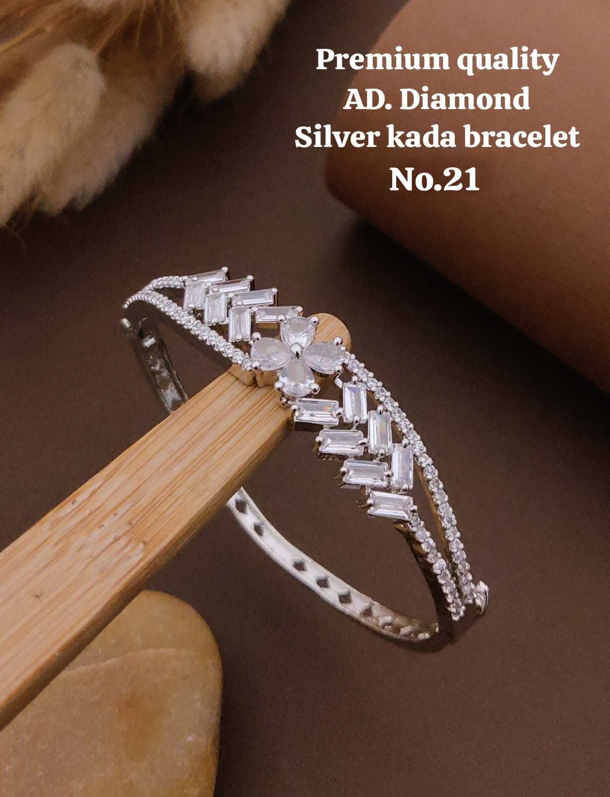 Ynf Brass RIN234 010 Womens Jewellery Wholesale AD Diamond Bracelet Manufacturer - Jewellery Export