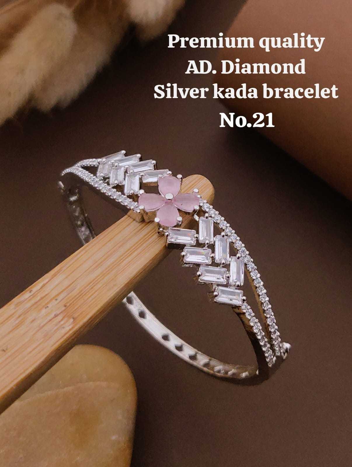 Ynf Brass RIN234 010 Womens Jewellery Wholesale AD Diamond Bracelet Manufacturer - Jewellery Export