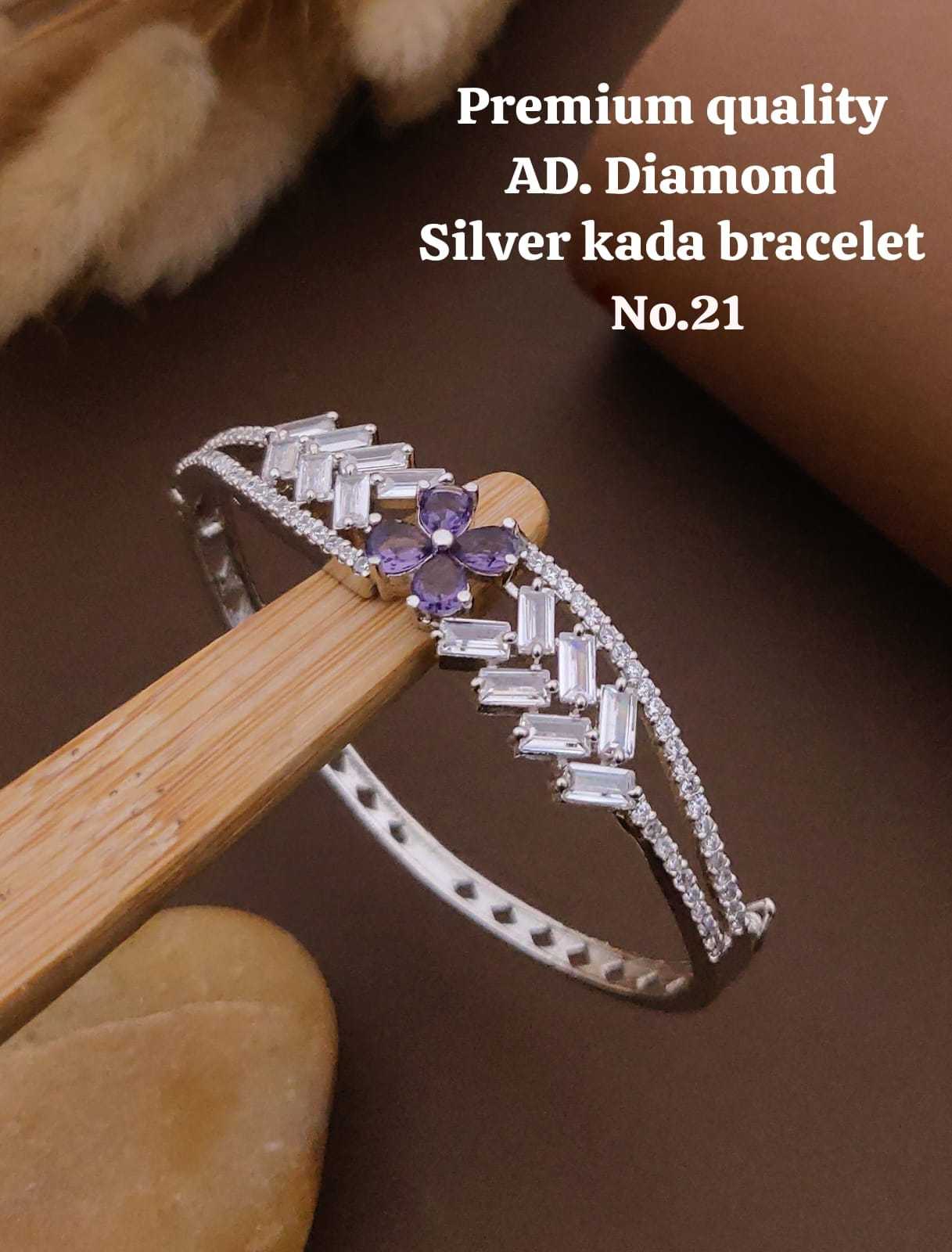 Ynf Brass RIN234 010 Womens Jewellery Wholesale AD Diamond Bracelet Manufacturer - Jewellery Export