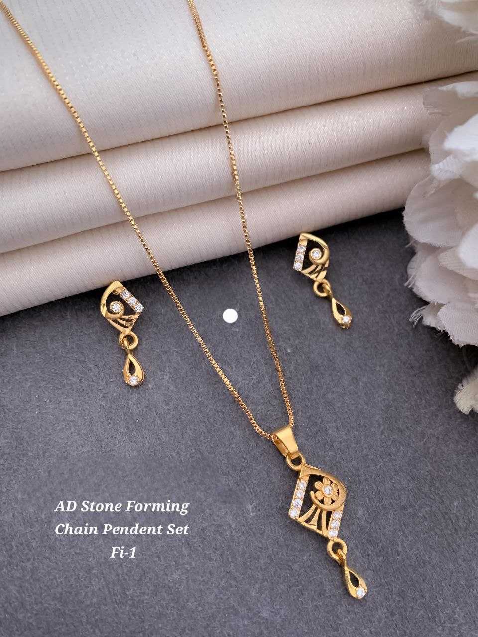 Ynf AD Diamond Womens Jewellery Wholesale Artificial Pendant Set Fashion Pendant Pendant Set Manufacturer - Jewellery Export
