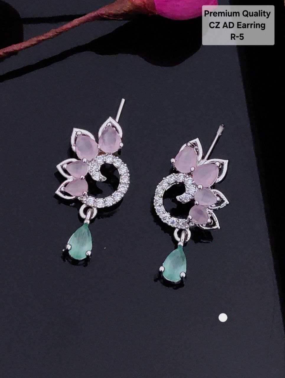 Ynf AD Diamond Womens Jewellery Wholesale Fancy Earrings AD Diamond Earring Artificial Earring Manufacturer - Jewellery Export