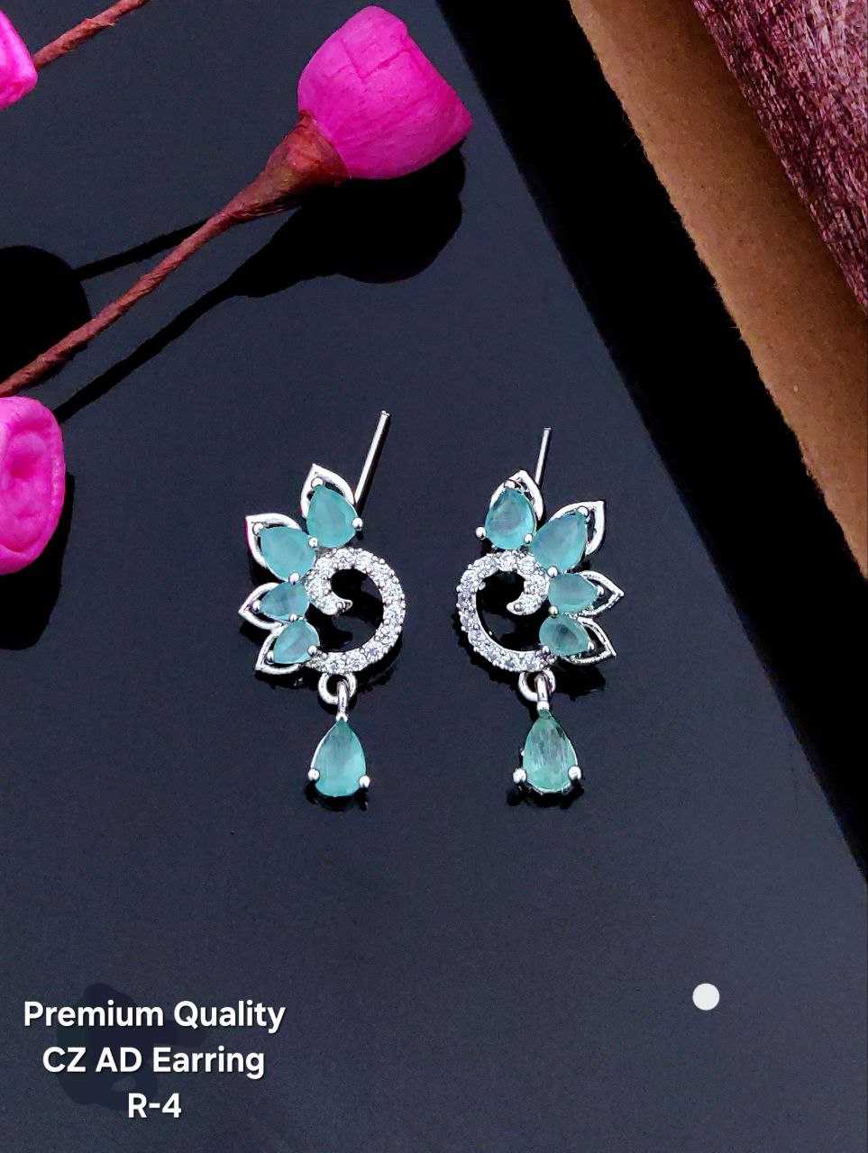Ynf AD Diamond Womens Jewellery Wholesale Fancy Earrings AD Diamond Earring Artificial Earring Manufacturer - Jewellery Export