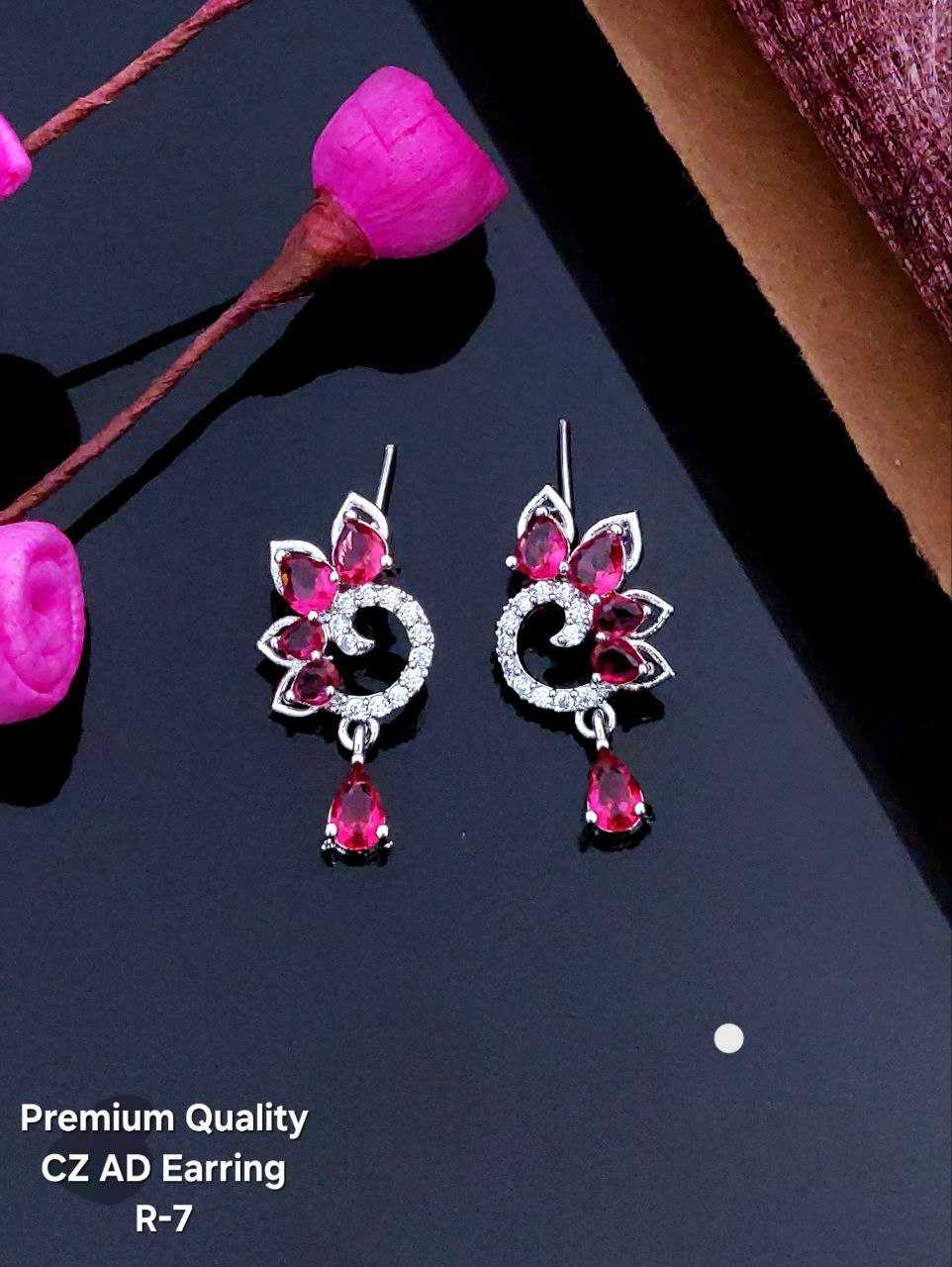 Ynf AD Diamond Womens Jewellery Wholesale Fancy Earrings AD Diamond Earring Artificial Earring Manufacturer - Jewellery Export