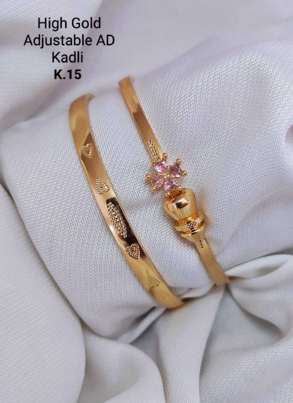 Ynf Brass KESH193 Womens Jewellery Wholesale AD Diamond Bangles Brass Gold Bangles Designer Bangles Manufacturer - Jewellery Export