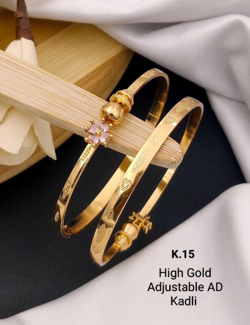 Ynf Brass KESH193 Womens Jewellery Wholesale AD Diamond Bangles Brass Gold Bangles Designer Bangles Manufacturer - Jewellery Export