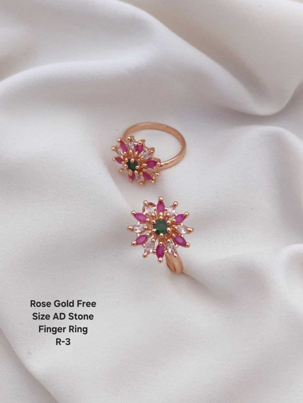 Ynf Brass KESH193 Womens Jewellery Wholesale Diamond Rings Fancy Earrings AD Diamond Rings Manufacturer - Jewellery Export