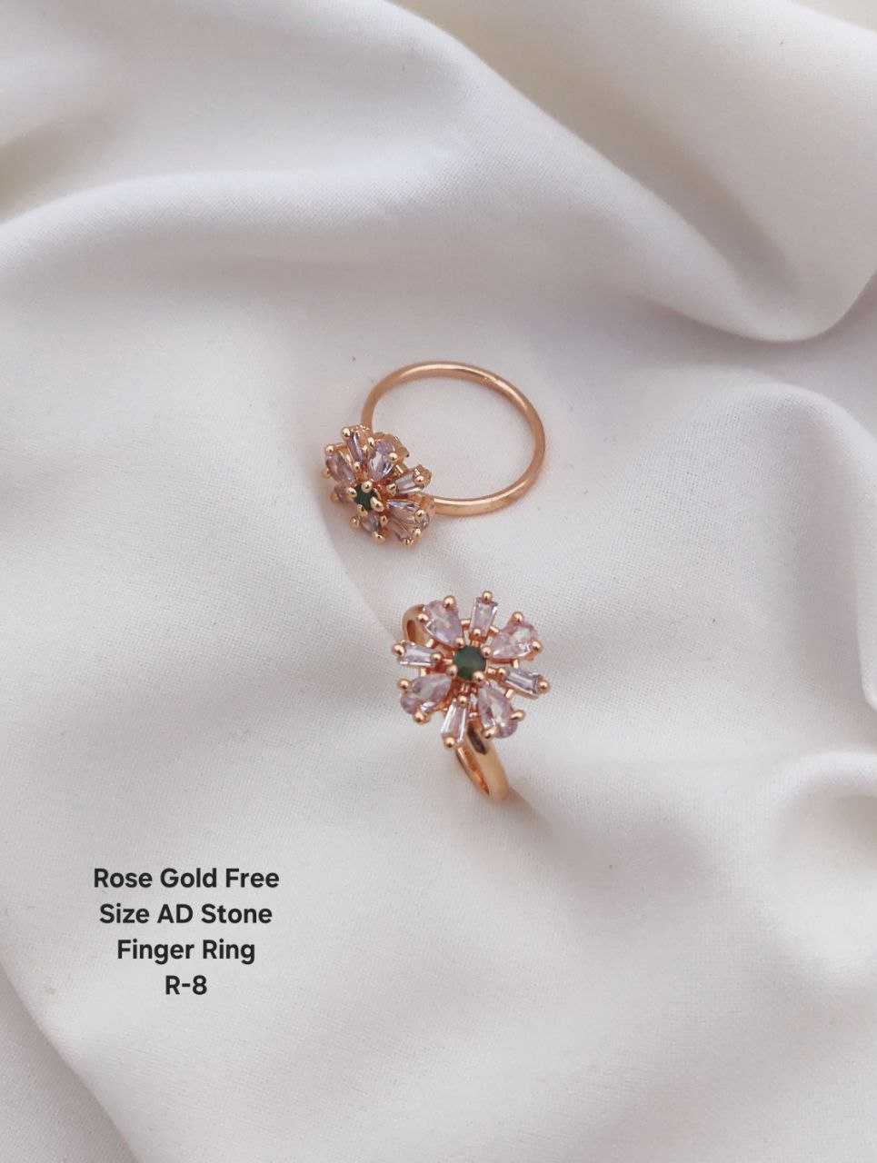Ynf Brass KESH193 Womens Jewellery Wholesale Diamond Rings Fancy Earrings AD Diamond Rings Manufacturer - Jewellery Export