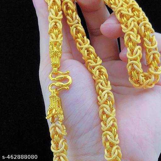 Ynf Brass KESH483 Mens Jewellery Wholesale Chains Fashion Jewelry For Men Gold-Plated Mens Jewelry Manufacturer - Jewellery Export