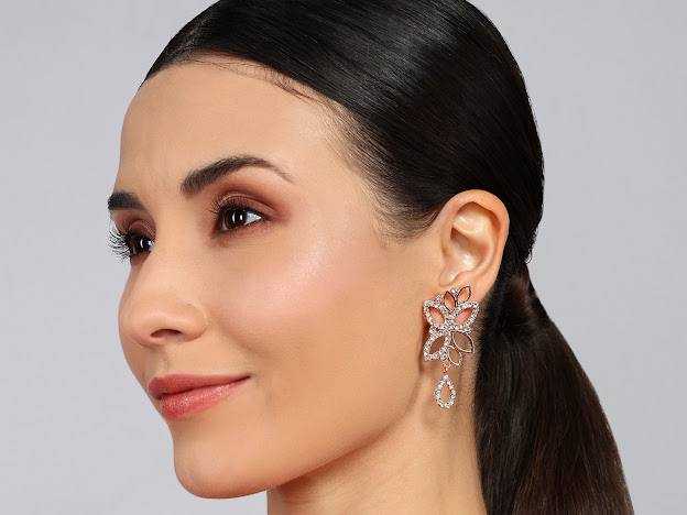 Ynf Brass KESH483 Womens Jewellery Wholesale AD Diamond Necklace Necklaces Set Antique Necklaces Set Manufacturer - Jewellery Export