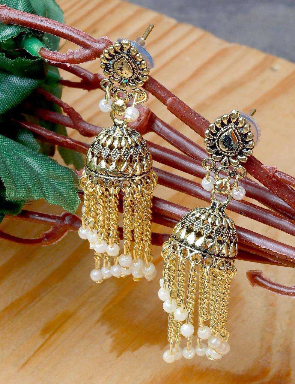 Ynf Brass KESH483 Womens Jewellery Wholesale Fancy Earrings Artificial Earring Long Earrings Manufacturer - Jewellery Export